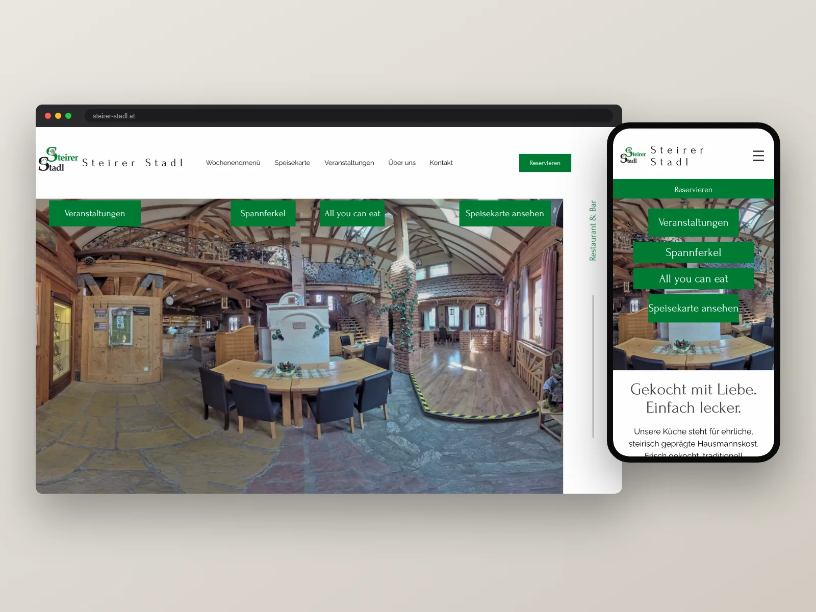Steirerstadl Referenz für Relaunch, SEO-Struktur, Lokale Sichtbarkeit von PA Digital